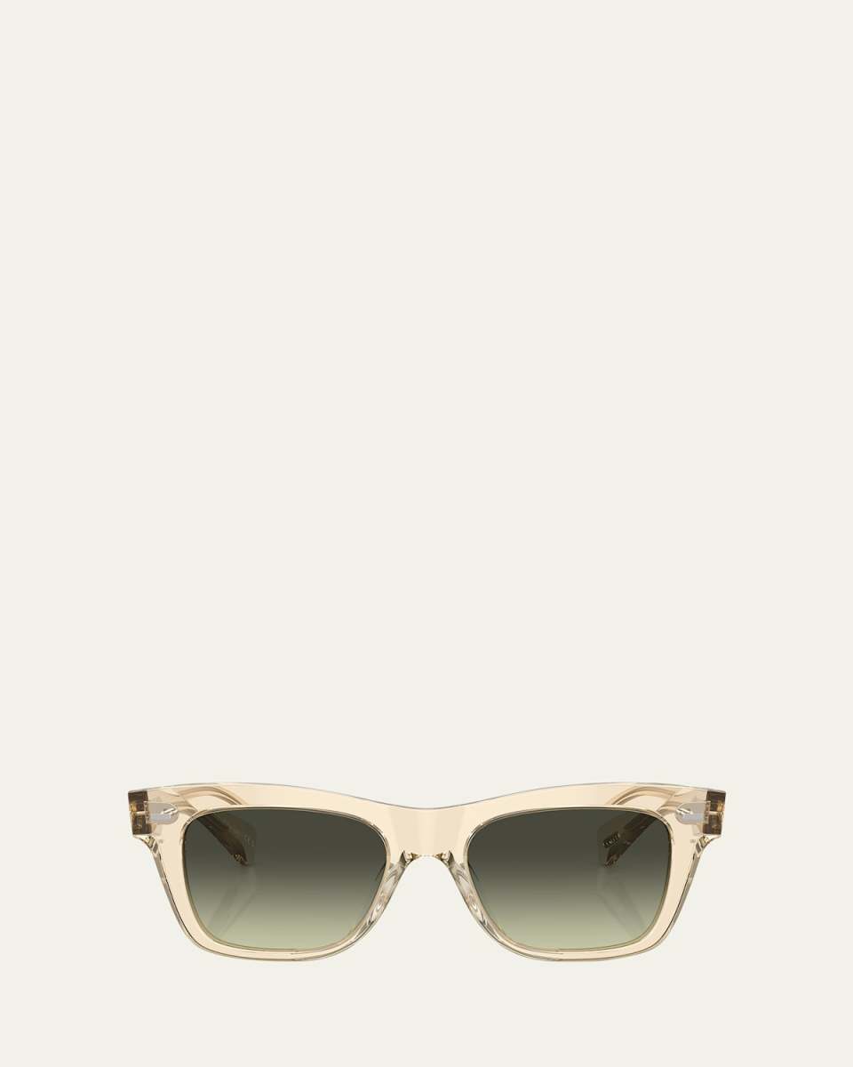 Ms. Oliver Gradient Acetate Square Sunglasses
